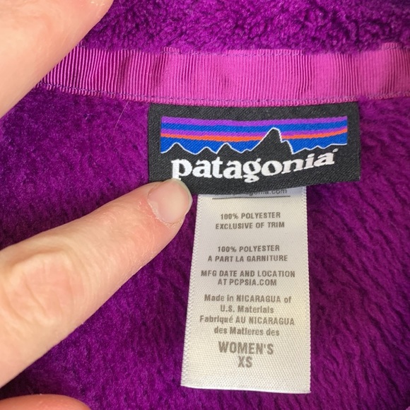 Patagonia purple re tool snap pullover sz xs - Picture 2 of 6